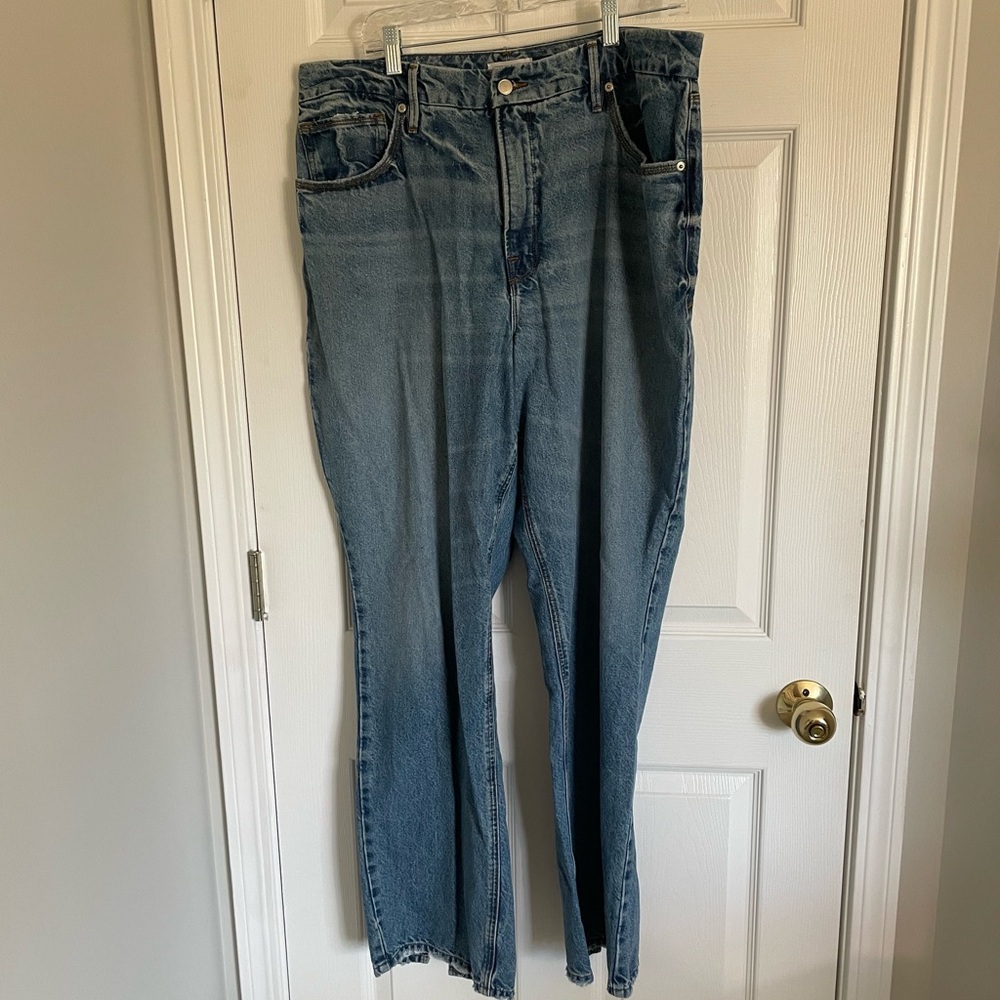 Good American Blue Straight Leg Jeans Classic Fit
